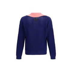 Fendi Blue Cotton Sweatshirt