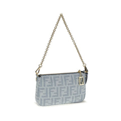 Fendi Blue Cotton Wallet