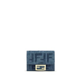 Fendi Blue Cotton Wallet