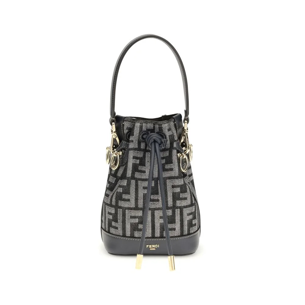 Fendi Blue Fabric Shoulder Bag
