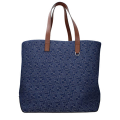 Fendi Blue Fabric Shoulder Bag