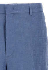 Fendi Blue Linen Bermuda Shorts - IT50 | L