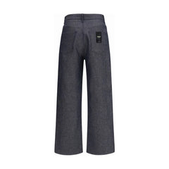 Fendi Blue Linen Relaxed Fit Jeans - W30