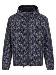 Fendi Blue Polyester Shell Jacket - IT52 | XL