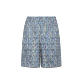 Fendi Blue Silk Shorts - 48 | M
