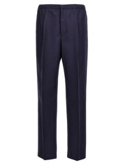 Fendi Blue Virgin Wool Pants - IT50 | L