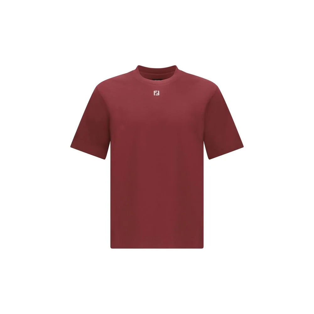 Fendi Bordeaux Cotton T-Shirt