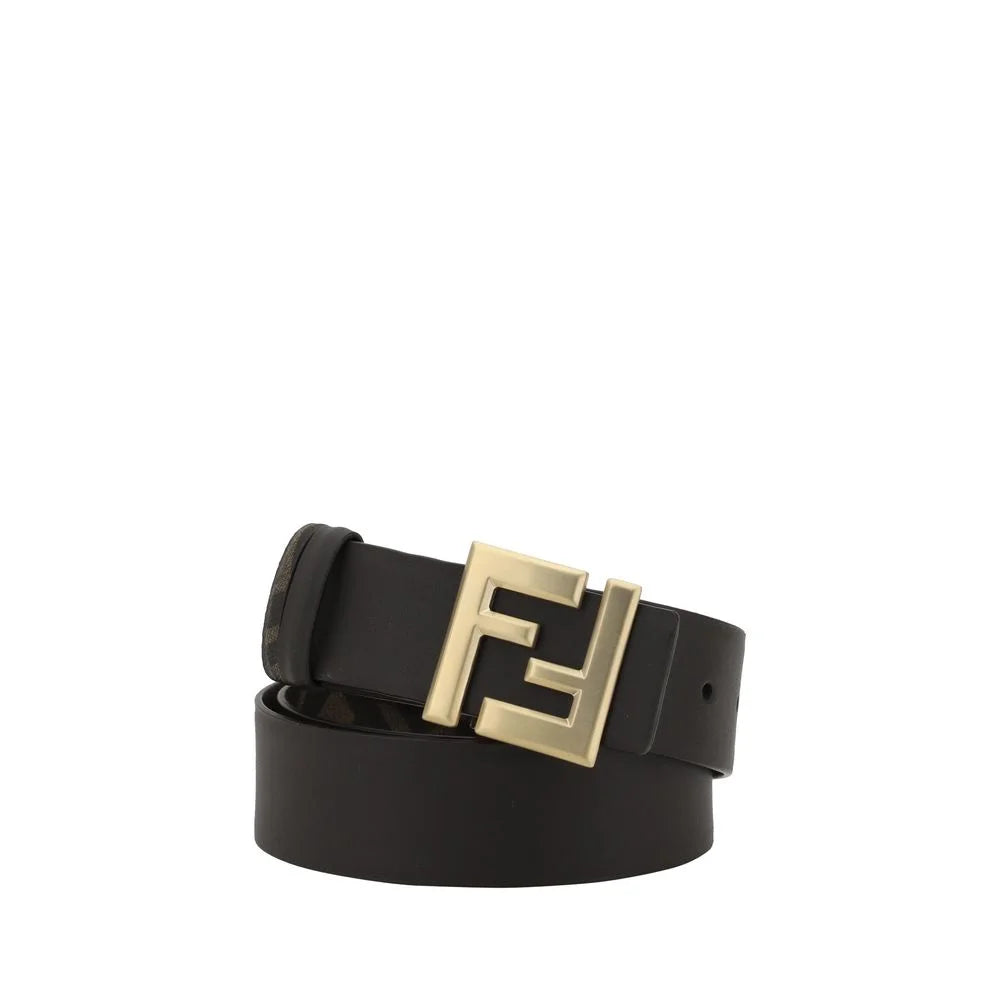 Fendi Brown Calf Leather Bos Taurus Regular Belt - Belts