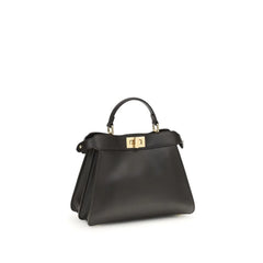 Fendi Brown Calf Leather Bos Taurus Shoulder Bag