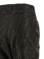 Fendi Brown Cotton Athletic Pants - IT42