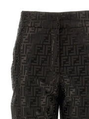 Fendi Brown Cotton Athletic Pants - IT42