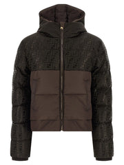 Fendi Brown Cotton Full-Length Jacket - M