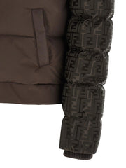 Fendi Brown Cotton Full-Length Jacket - M