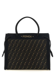 Fendi Brown Cotton Tote Bag