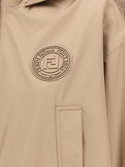 Fendi Brown Polyester Shell Jacket