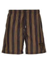 Fendi Brown Polyester Swim Shorts - IT 48