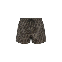 Fendi Brown Polyester Swim Shorts - IT50 | L