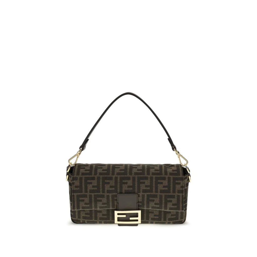 Fendi Brown Recycled Polyester Shoulder Bag