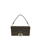 Fendi Brown Recycled Polyester Shoulder Bag