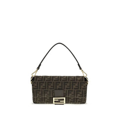 Fendi Brown Recycled Polyester Shoulder Bag