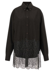 Fendi Brown Virgin Wool Blouse