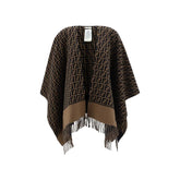 Fendi Brown Wool Scarf - Scarves & Shawls