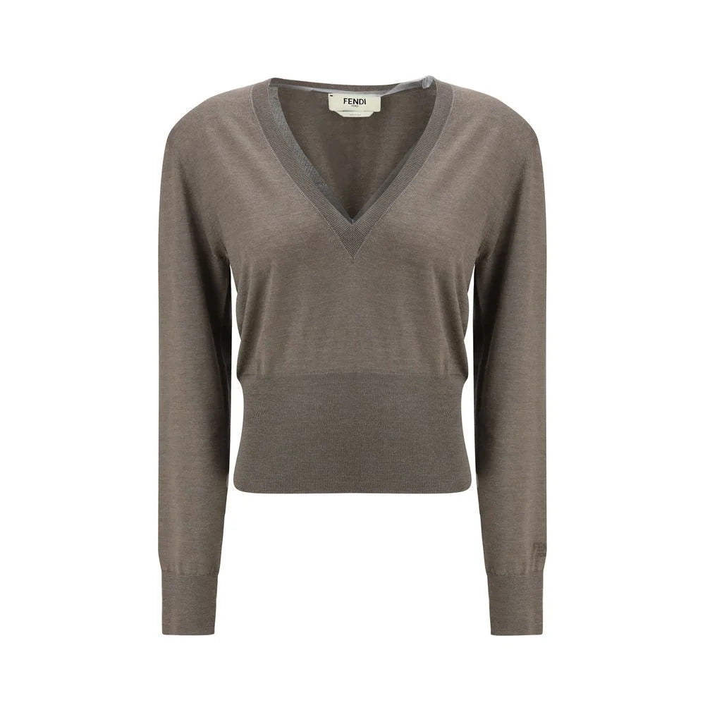 Fendi Cashmere and Silk long-sleeve Sweater - Sweaters