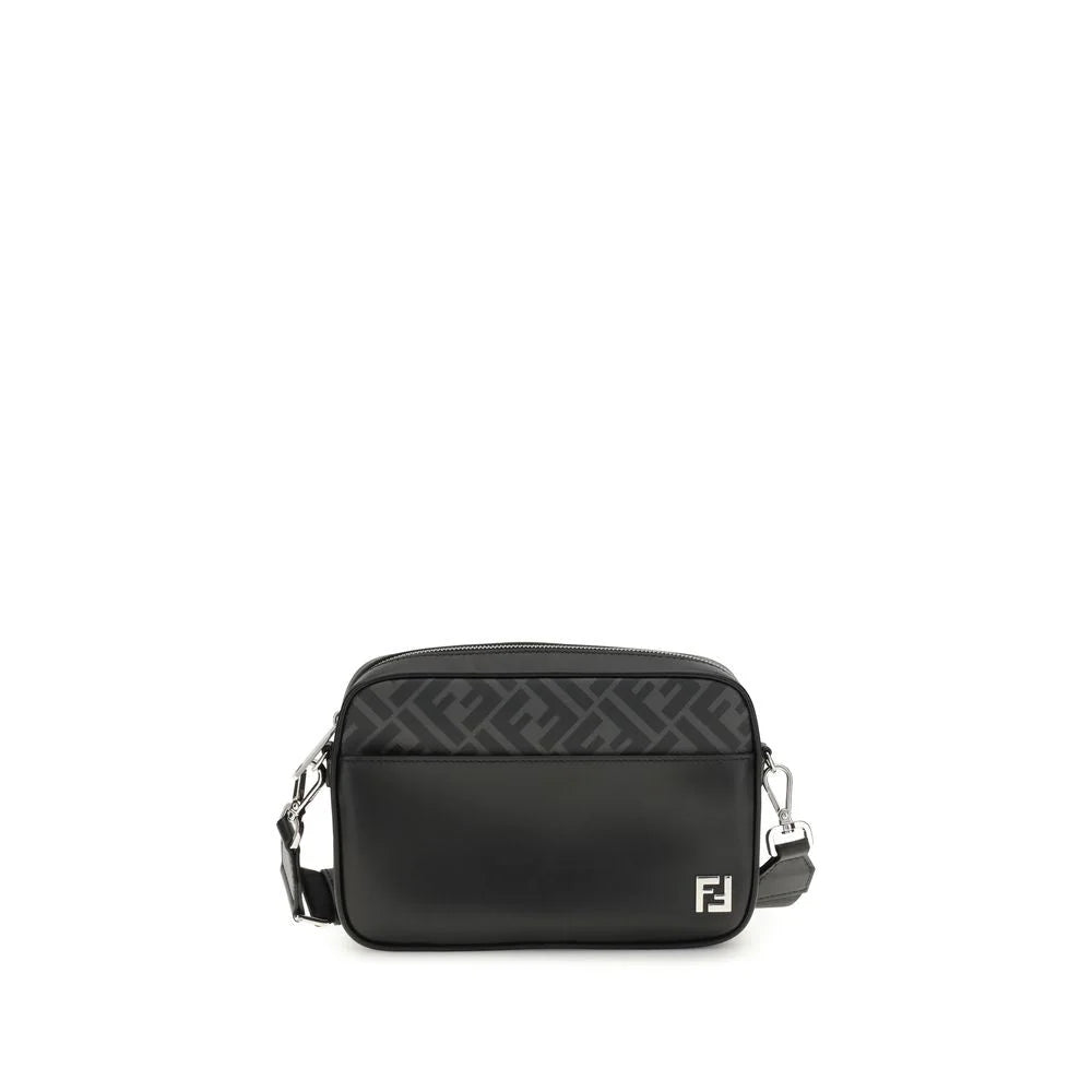 Fendi FF leather and canvas Shoulder Bag - Cross Body Bags
