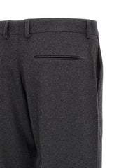 Fendi Gray Cashmere Casual Pants