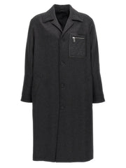 Fendi Gray Cashmere Coat