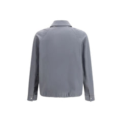 Fendi Gray Cotton Biker Jacket - IT50 | L