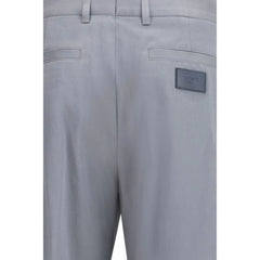 Fendi Gray Cotton Casual Pants