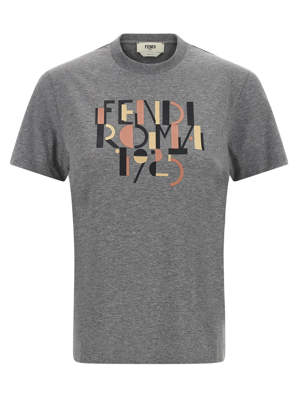 Fendi Gray Cotton T-Shirt