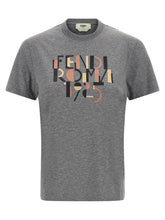 Fendi Gray Cotton T-Shirt
