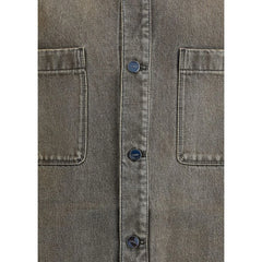 Fendi Gray Denim Shirt