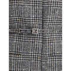 Fendi Gray Fleece Wool Clothing - IT40 | M - Pea Coats