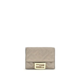 Fendi Gray Lamb Ovis Aries Aries Wallet