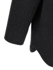Fendi Gray Virgin Wool Coat - M