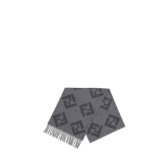 Fendi Gray Wool Scarf