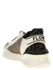 Fendi Multicolor Calf Leather Bos Taurus Athletic Sneakers - EU36/US6