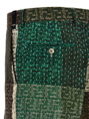 Fendi Multicolor Linen Bermuda Shorts - IT46 | S