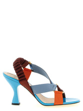 Fendi Multicolor Viscose Strap-On Sandals