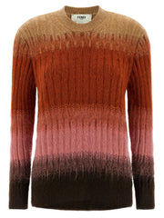 Fendi Multicolor Wool Cardigan
