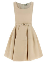 Fendi Multicolor Wool Short Dress