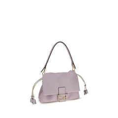 Fendi Purple Calf Leather Bos Taurus Shoulder Bag