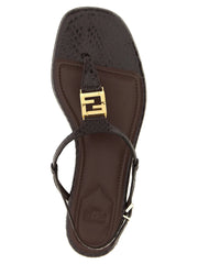 Fendi Purple Elastane Flat Sandals - EU38/US8