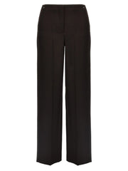 Fendi Purple Virgin Wool Dress Pants