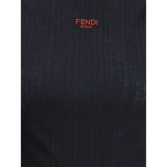 Fendi Sleeveless Virgin Wool Top - Sweaters