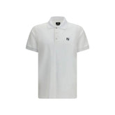 Fendi White Cotton Polo Shirt