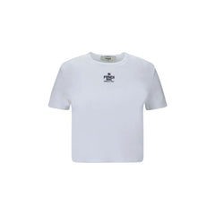 Fendi White Cotton T-Shirt